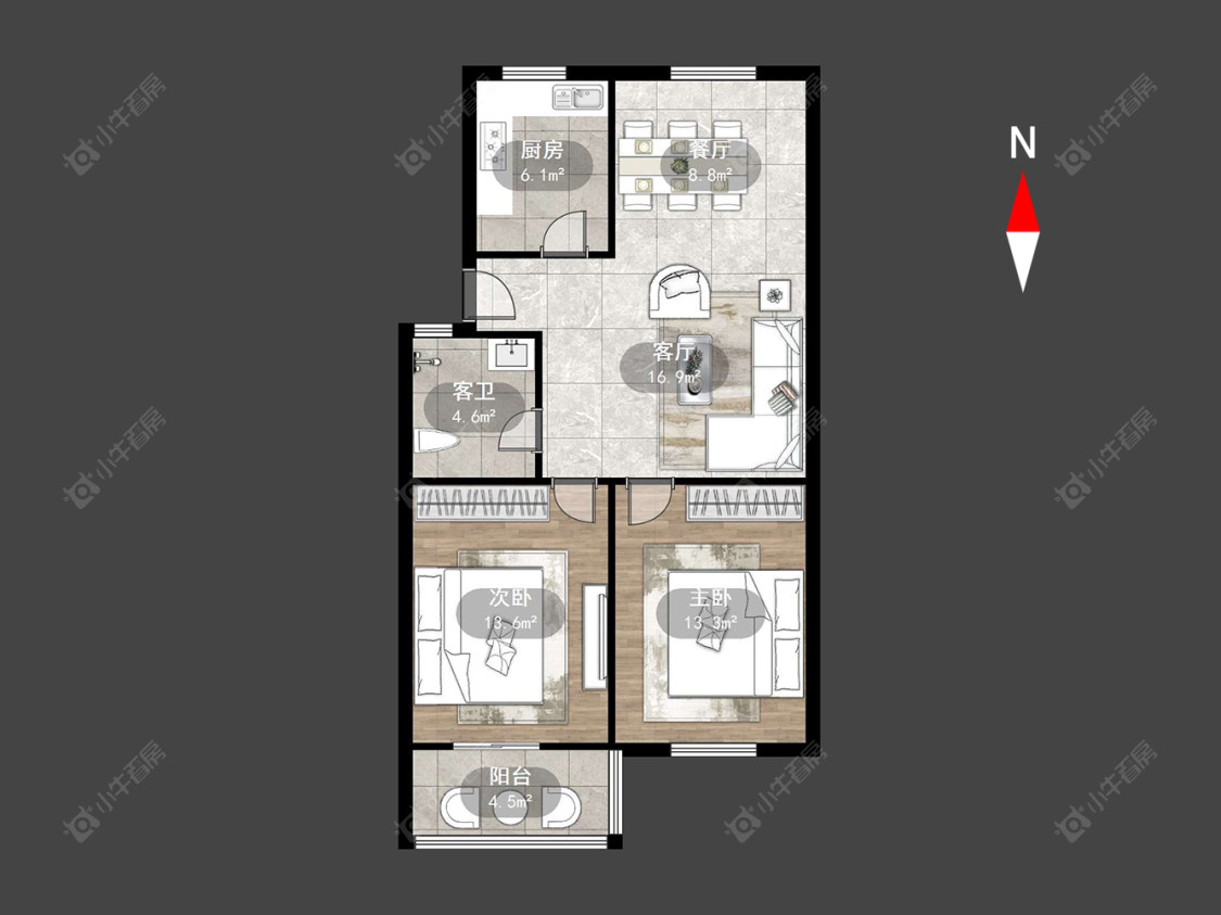 银苑小区房源户型图 常州银苑小区在售二手房源户型图_小牛看房