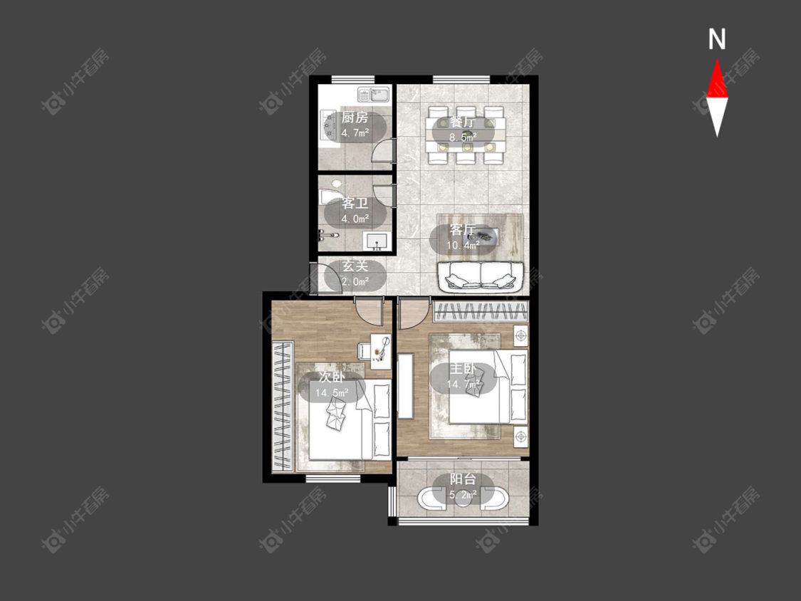 常州翠竹新村南区在售二手房房源户型图_小牛看房