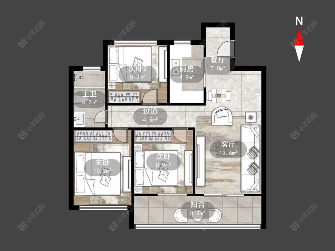 常州文澜国宾在售二手房源户型图_小牛看房