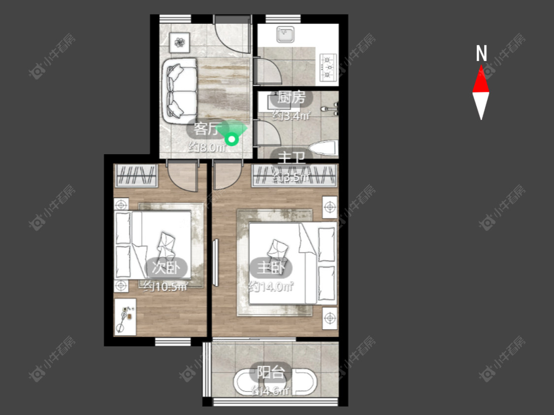 常州清凉新村在售二手房源户型图_小牛看房