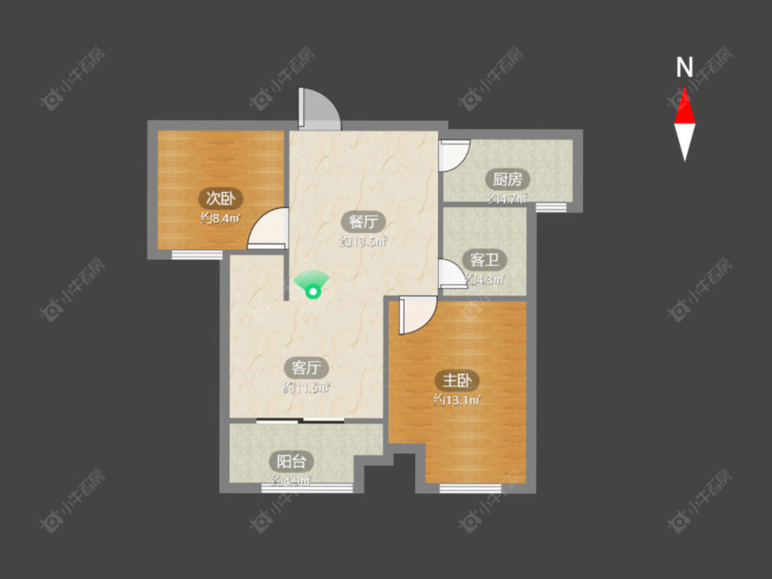 常州新城香悦半岛北区在售二手房源户型图_小牛看房