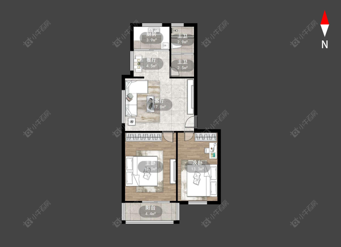 常州景福苑在售二手房源户型图_小牛看房