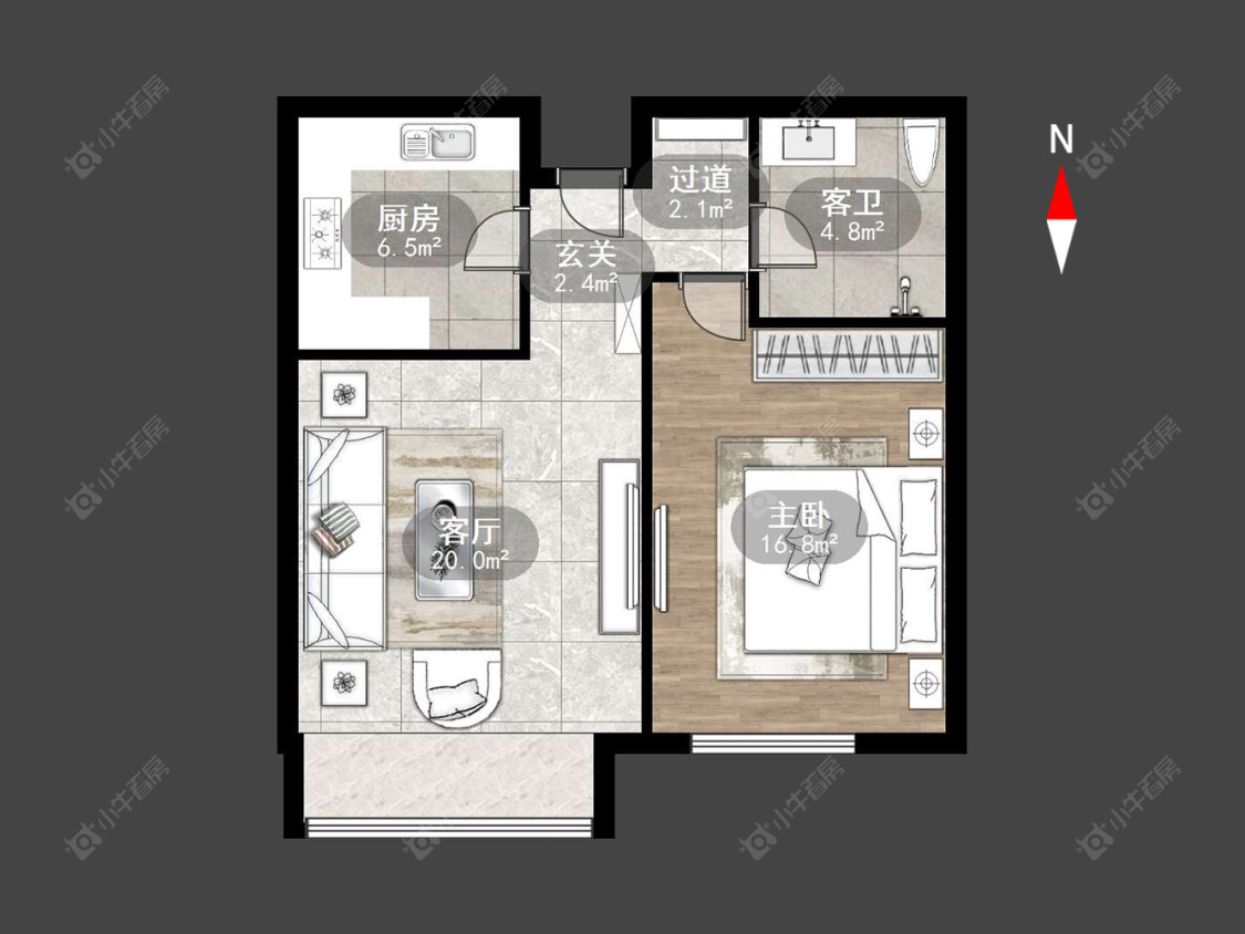 新城国际公寓房源户型图 常州新城国际公寓在售二手房源户型图_小牛看房