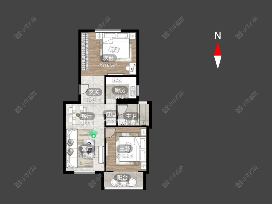 腾龙苑东区房源户型图 常州腾龙苑东区在售二手房源户型图_小牛看房