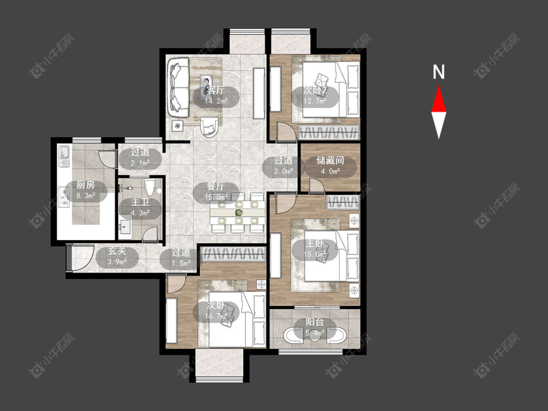 太湖明珠苑南苑房源户型图 常州太湖明珠苑南苑在售二手房源户型图_小牛看房