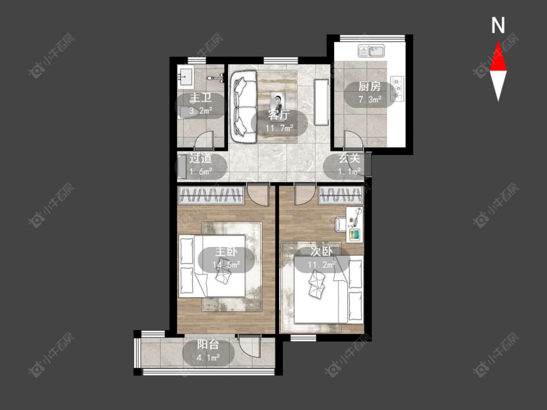 硝皮尖房源户型图 常州硝皮尖在售二手房源户型图_小牛看房