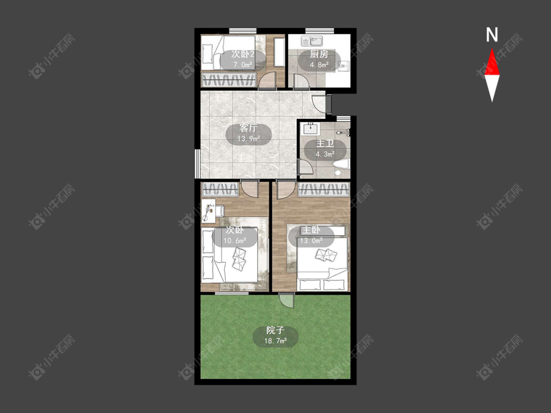 清潭清园房源户型图 常州清潭清园在售二手房源户型图_小牛看房
