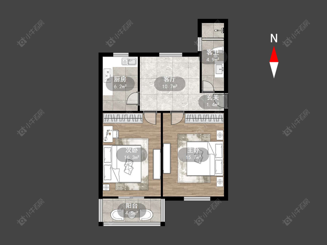 北新巷房源户型图 常州北新巷在售二手房源户型图_小牛看房