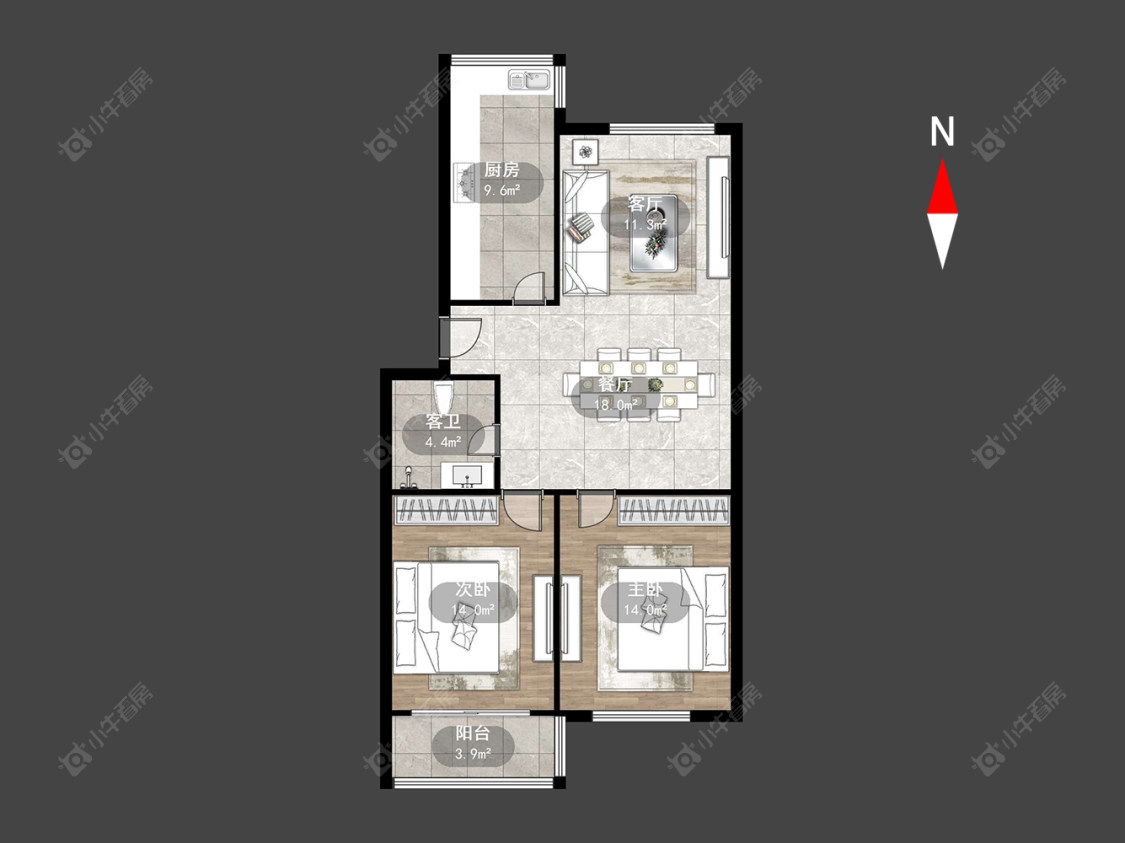 红梅公寓房源户型图 常州红梅公寓在售二手房源户型图_小牛看房