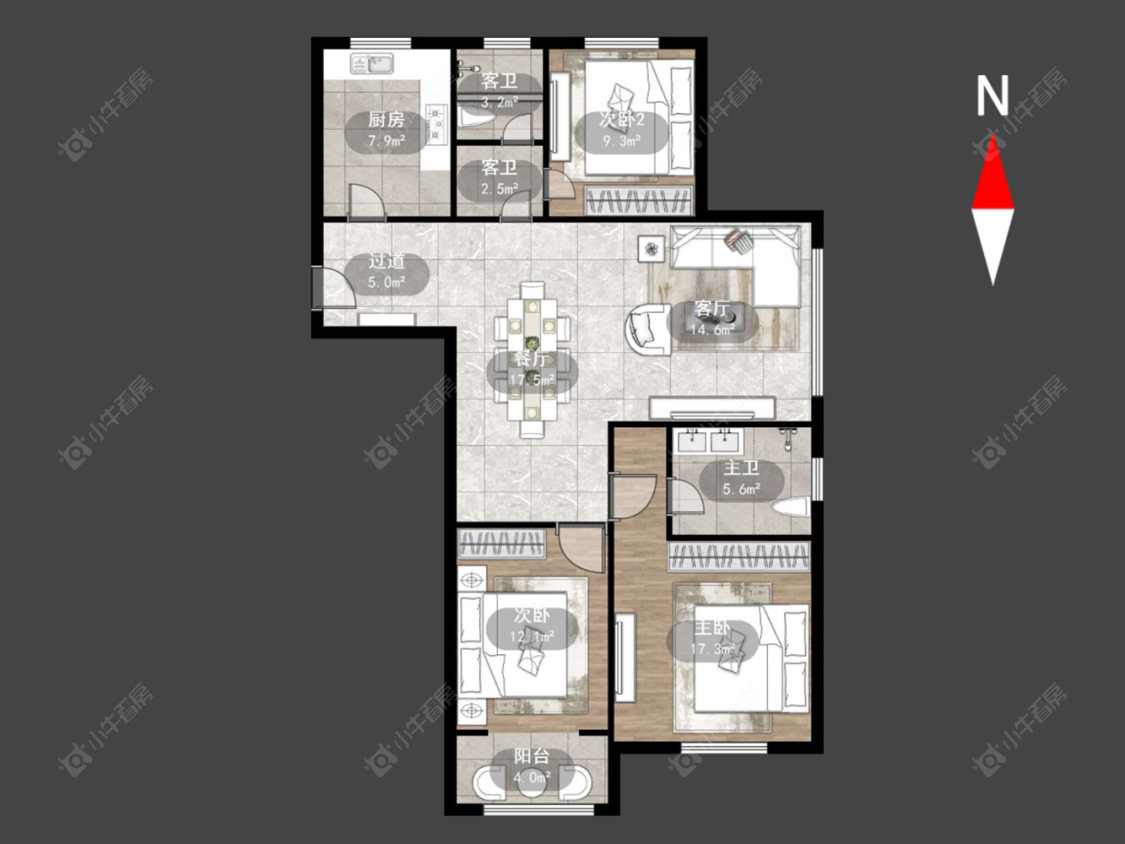 常州顺园九村在售二手房源户型图_小牛看房
