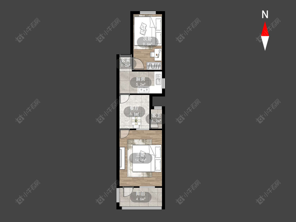 常州铁配新村在售二手房源户型图_小牛看房
