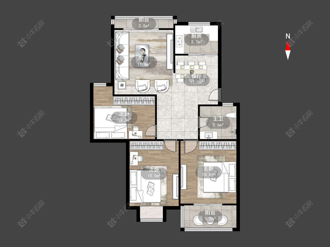 常州金禧园(金坛)在售二手房源户型图_小牛看房