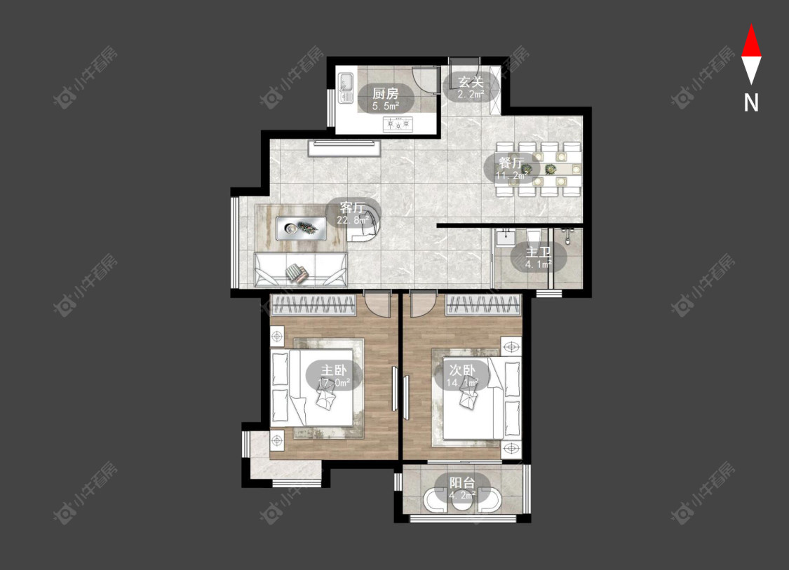 常州国泰新都在售二手房源户型图_小牛看房
