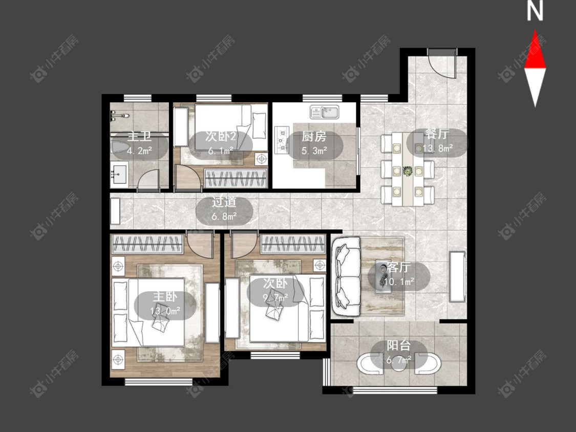 蔚蓝天地三四期房源户型图 常州蔚蓝天地三四期在售二手房源户型图_小牛看房