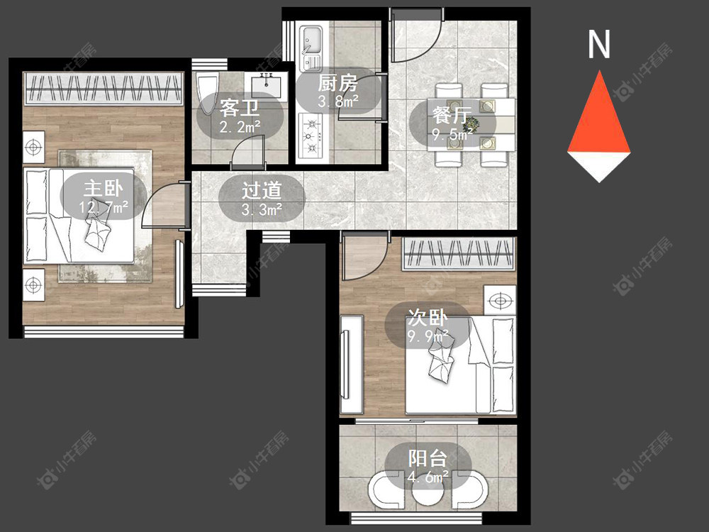 常州凯尔锋度在售二手房源户型图_小牛看房