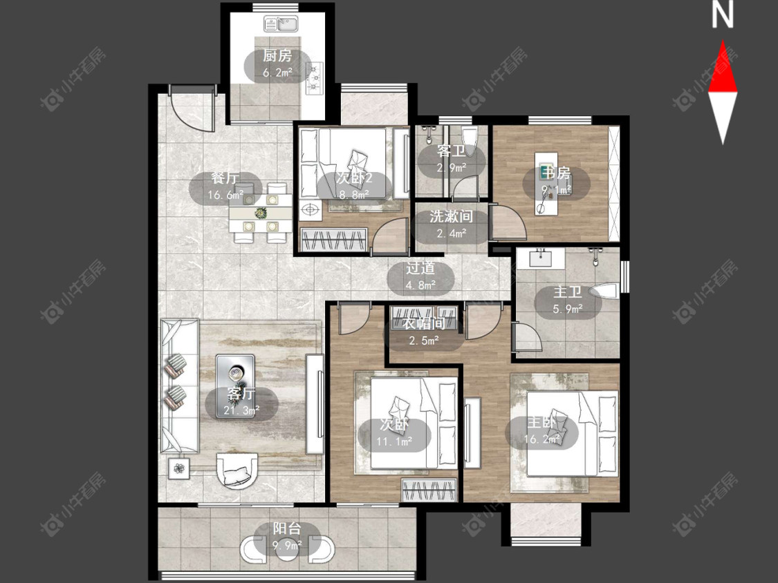 吾悦广场(天宁)房源户型图 常州吾悦广场(天宁)在售二手房源户型图_小牛看房