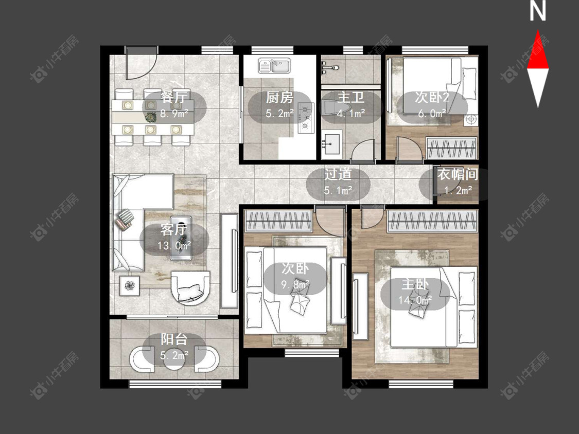 港龙新港城房源户型图 常州港龙新港城在售二手房源户型图_小牛看房