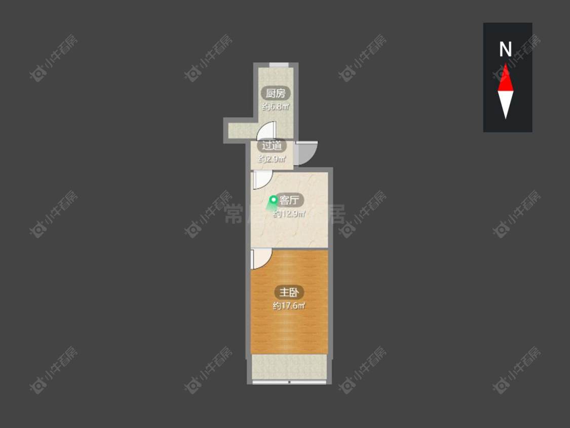 常州梅港新村在售二手房源户型图_小牛看房