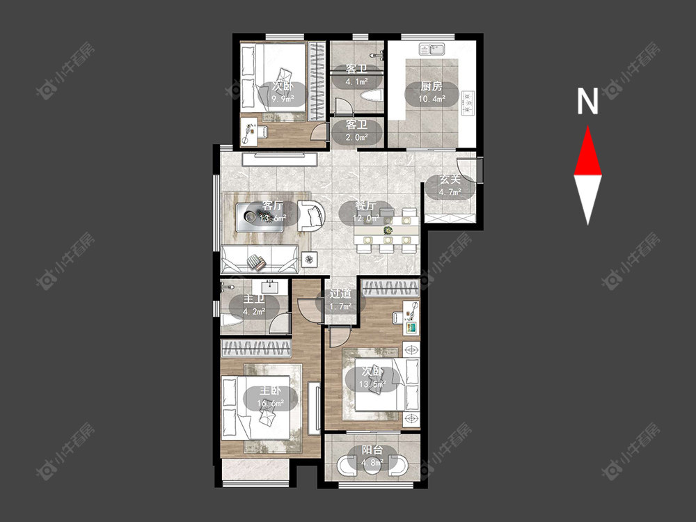星湖广场房源户型图 常州星湖广场在售二手房源户型图_小牛看房