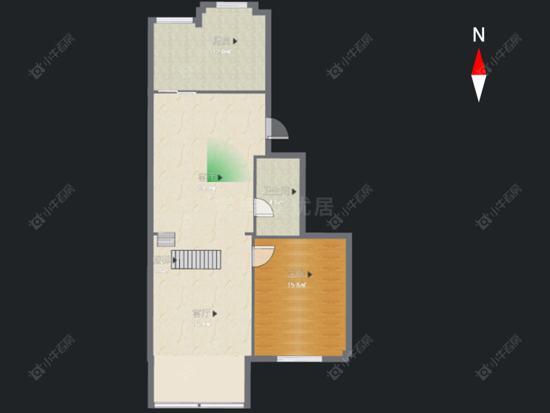 常州蓝天花园东区在售二手房源户型图_小牛看房