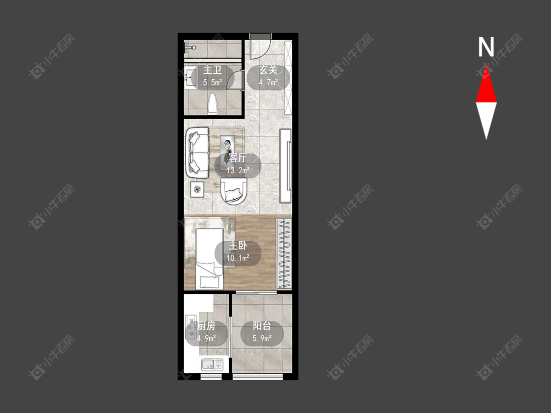 新北万达广场房源户型图 常州新北万达广场在售二手房源户型图_小牛看房