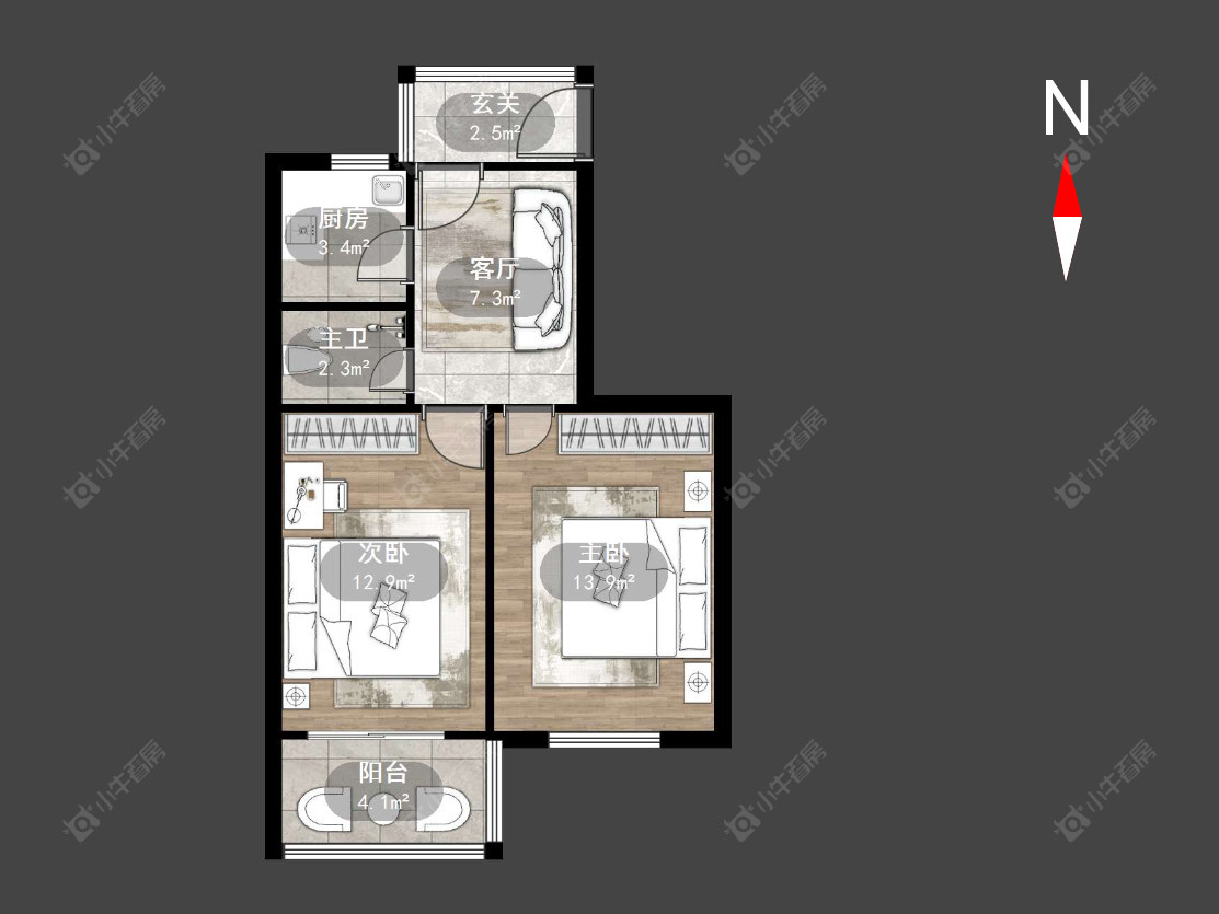 清凉新村房源户型图 常州清凉新村在售二手房源户型图_小牛看房