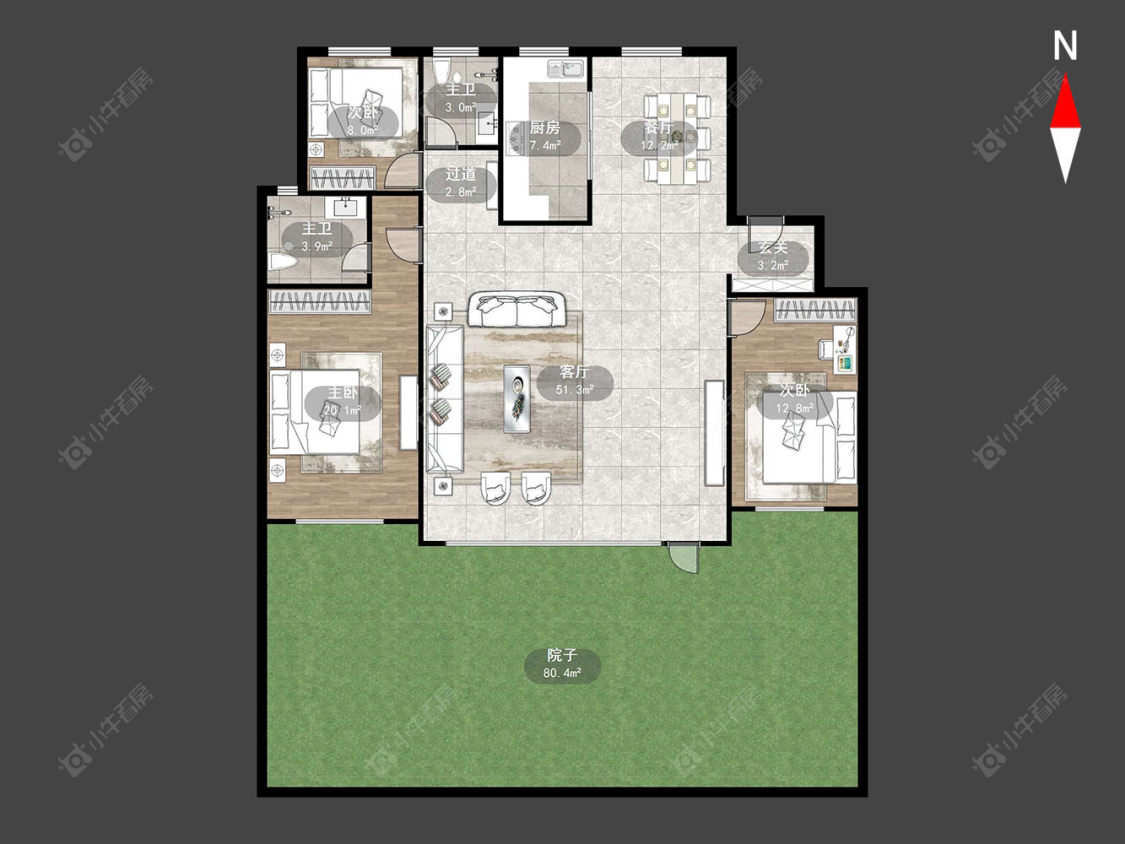 常州桃李东方在售二手房源户型图_小牛看房