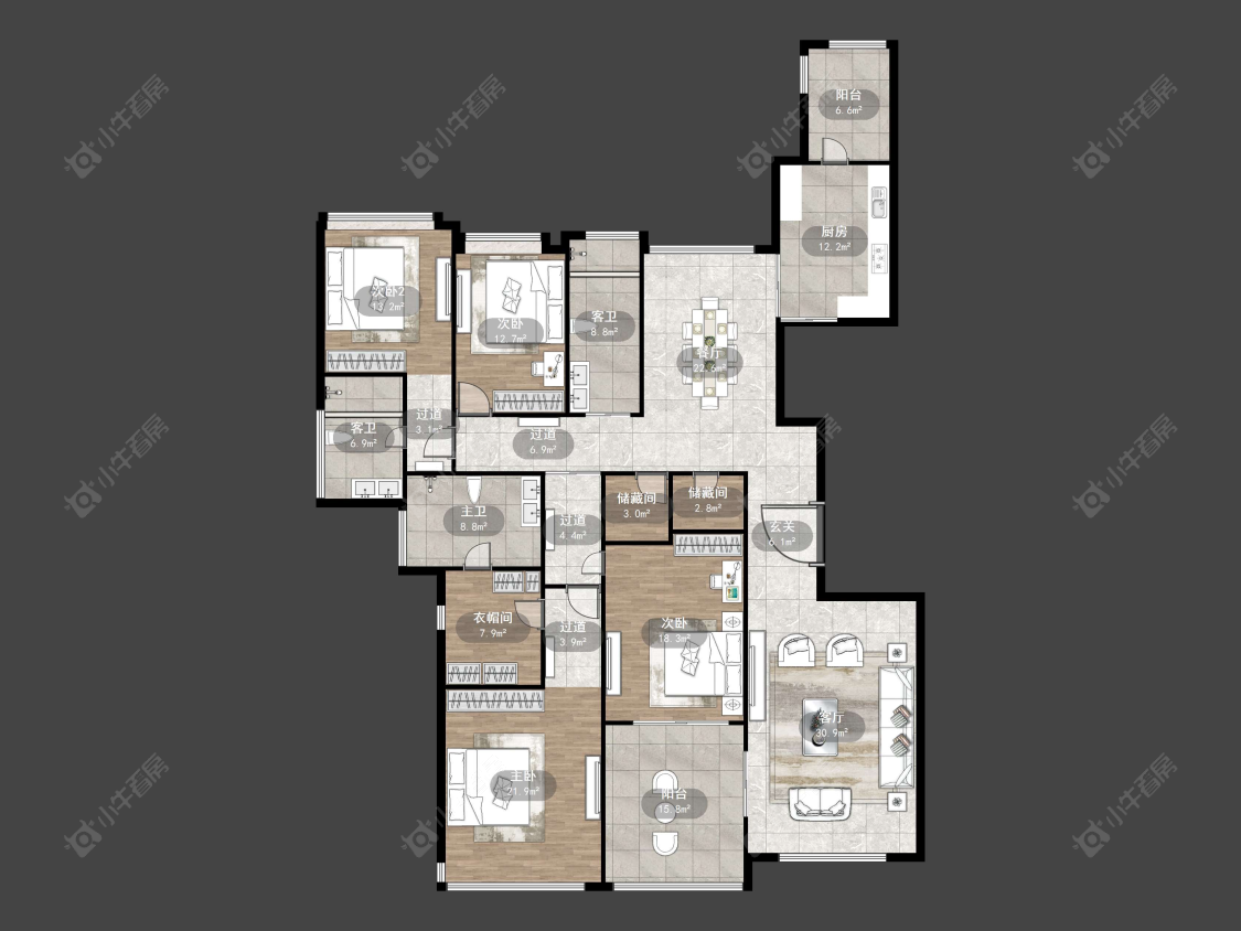 恒大名都一期房源户型图 丹阳恒大名都一期在售二手房源户型图_小牛看房