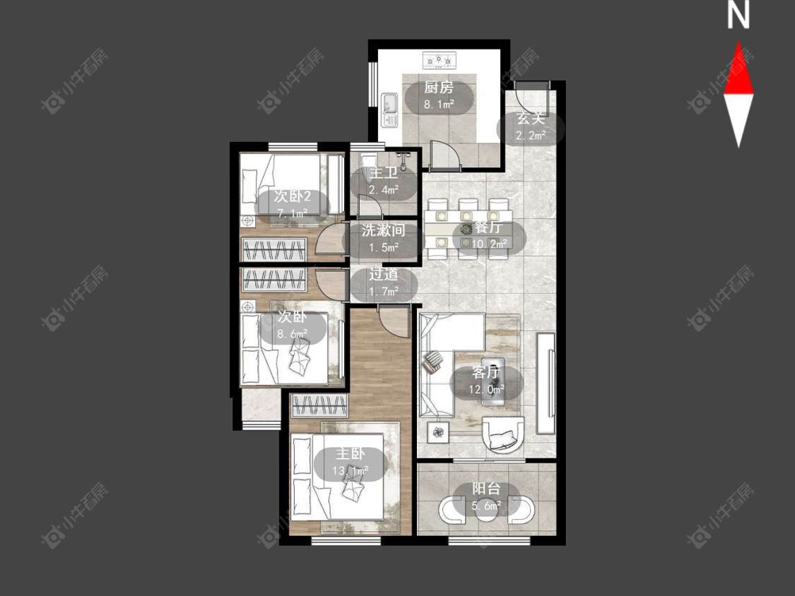 常发豪郡房源户型图 常州常发豪郡在售二手房源户型图_小牛看房