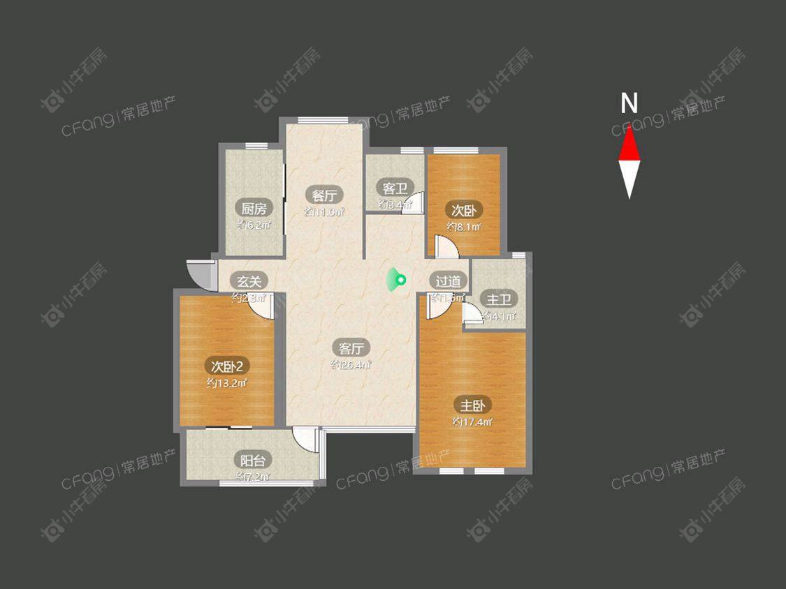 常州安能警苑在租房源户型图_小牛看房