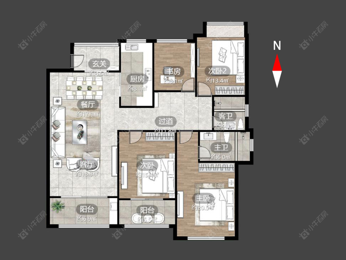 常州绿都万和城六区在售二手房源户型图_小牛看房