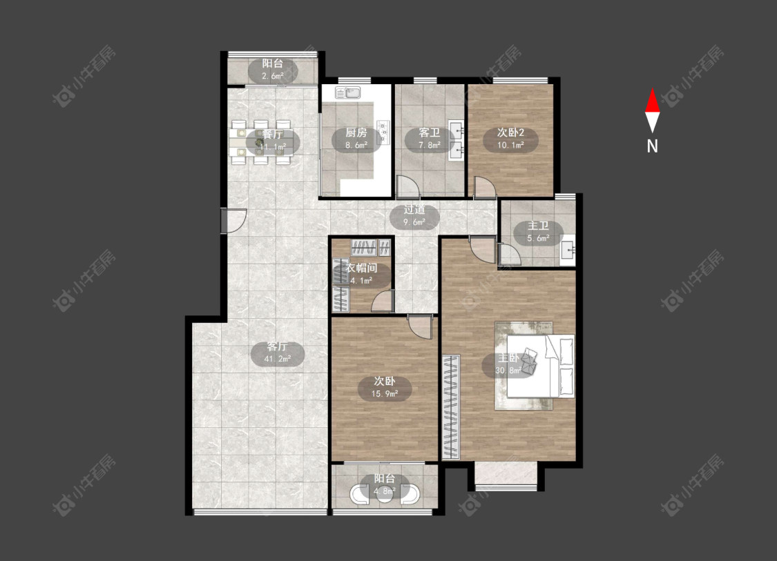 常州丽景花园在售二手房源户型图_小牛看房