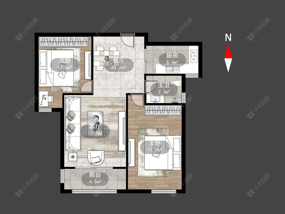 常州绿都万和城三区在售二手房源户型图_小牛看房