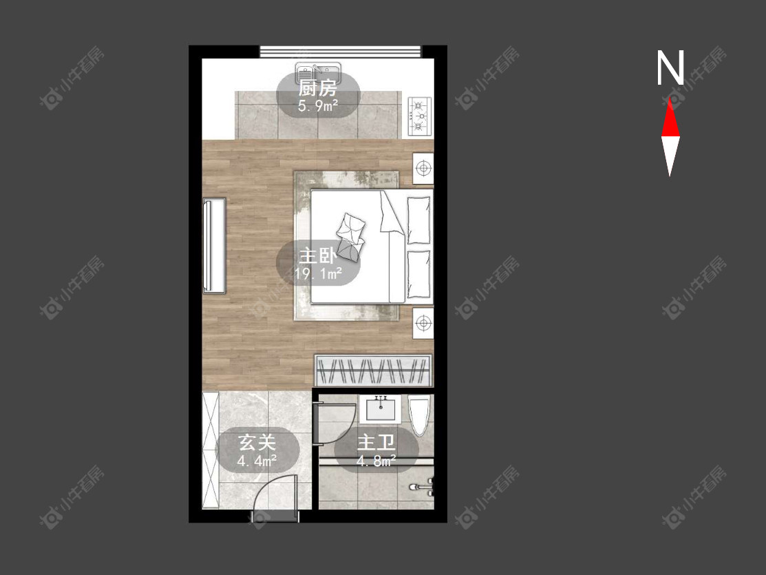 常州弘阳天下锦公寓在售二手房源户型图_小牛看房