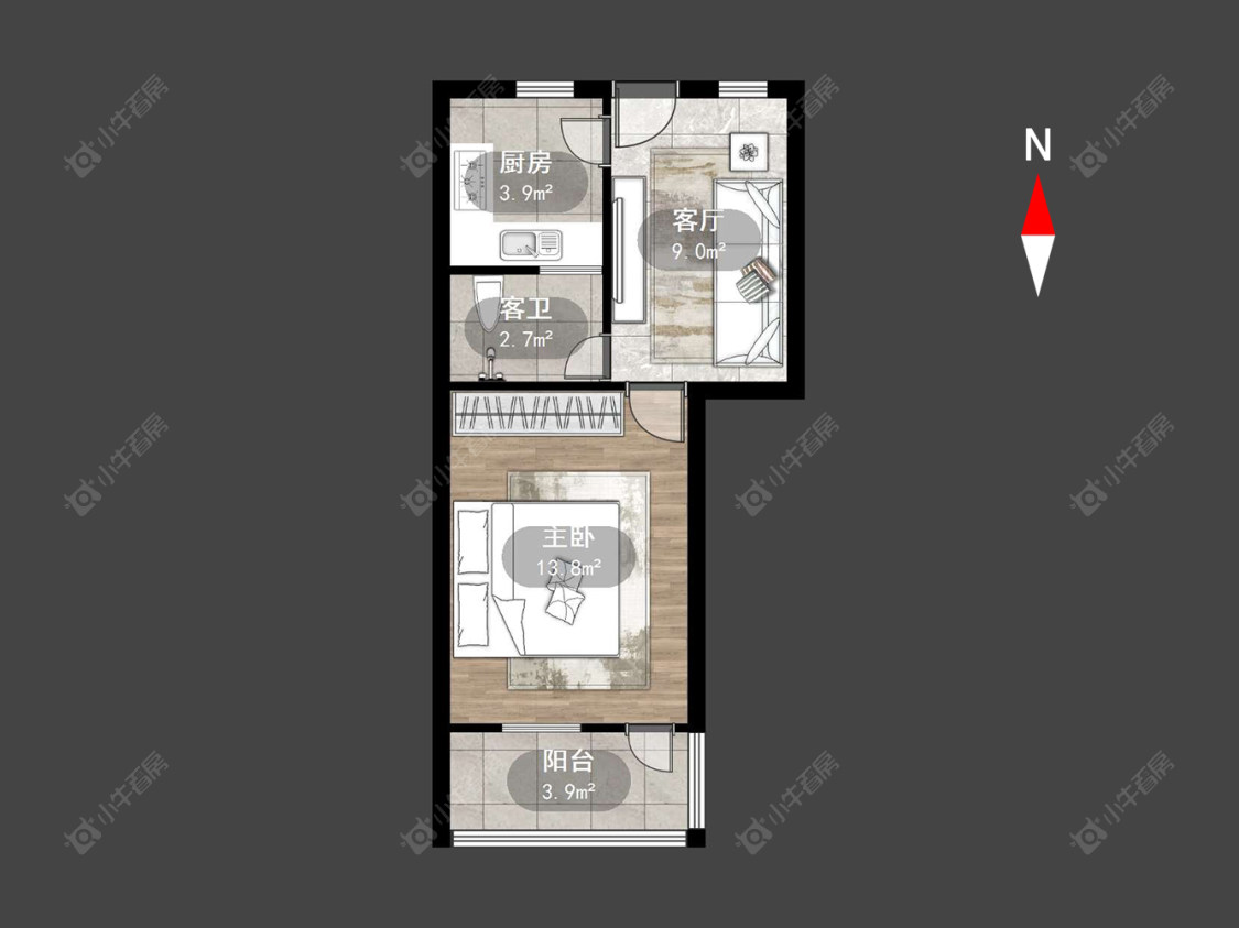 常州红梅东村在售二手房源户型图_小牛看房