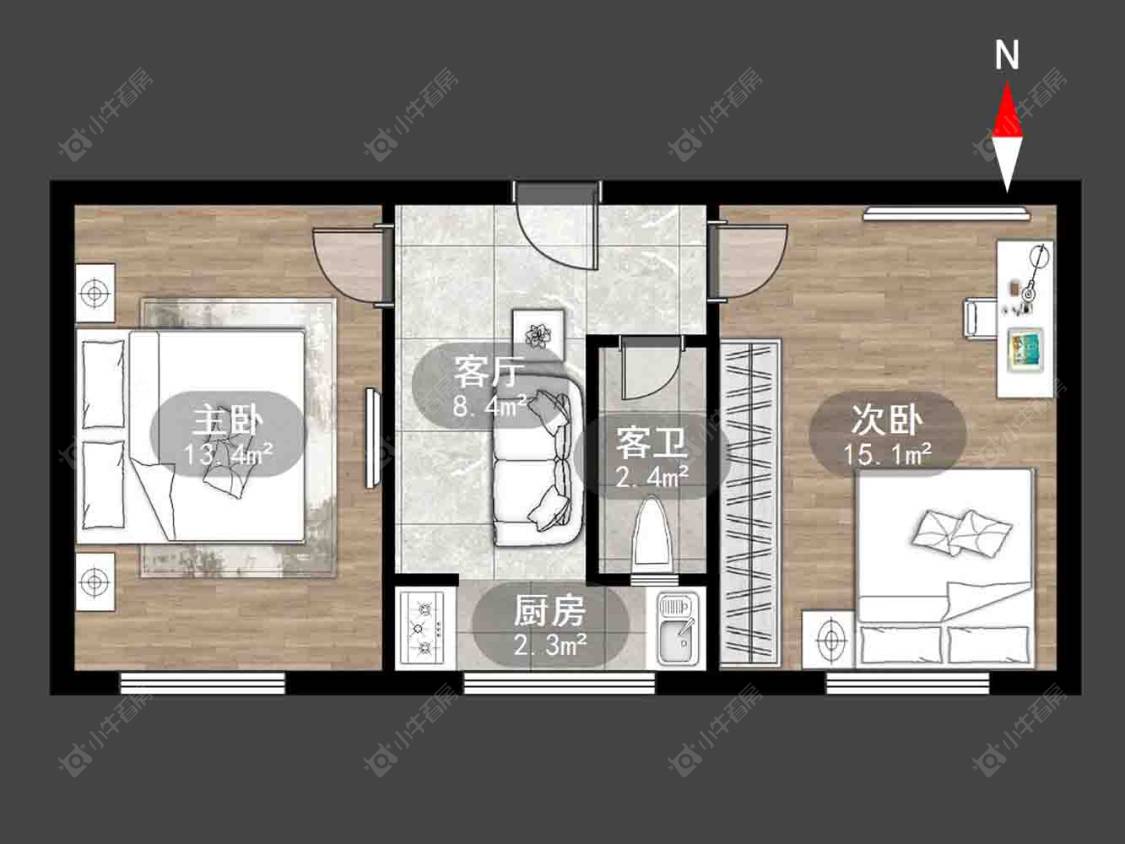 常州电讯宿舍在售二手房房源户型图_小牛看房