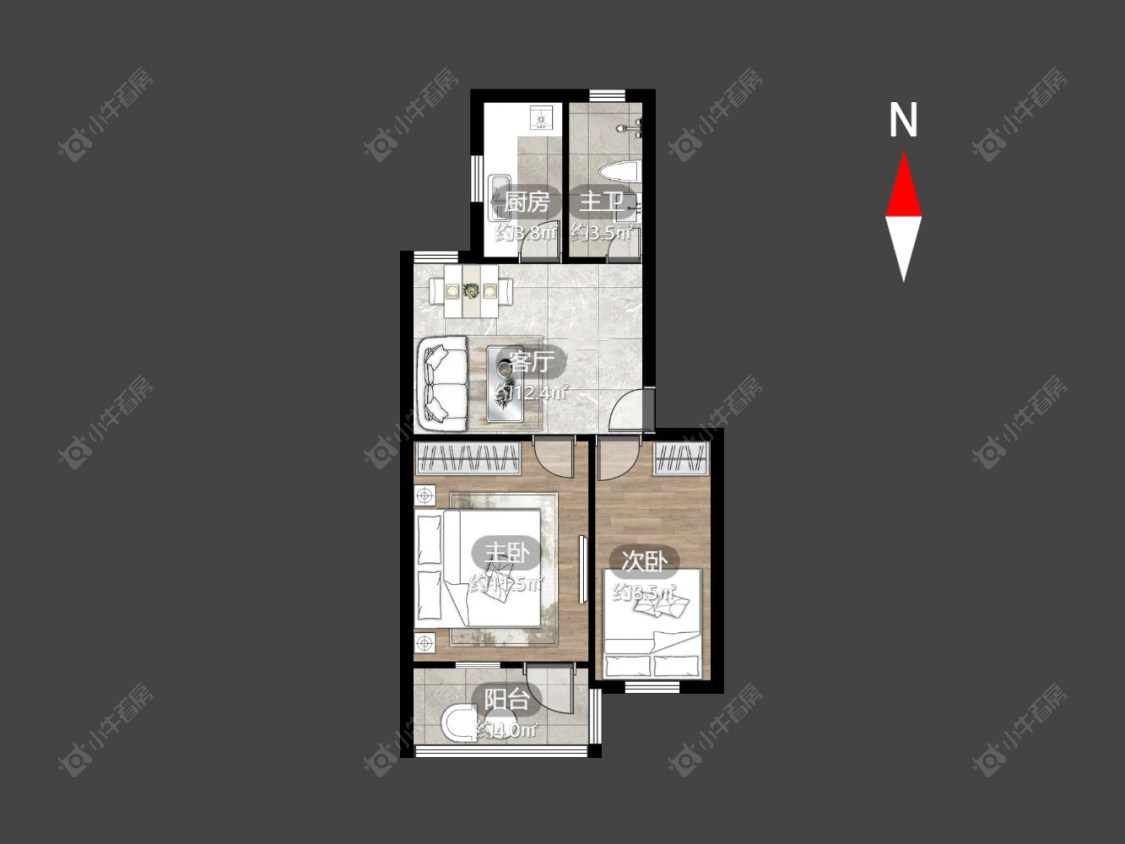 常州椿桂坊教工宿舍楼在售二手房源户型图_小牛看房