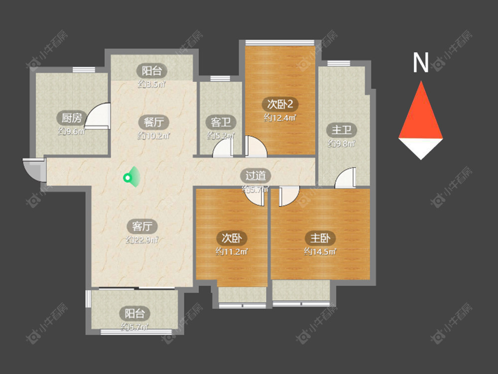 新城南都美域房源户型图 常州新城南都美域在售二手房源户型图_小牛看房