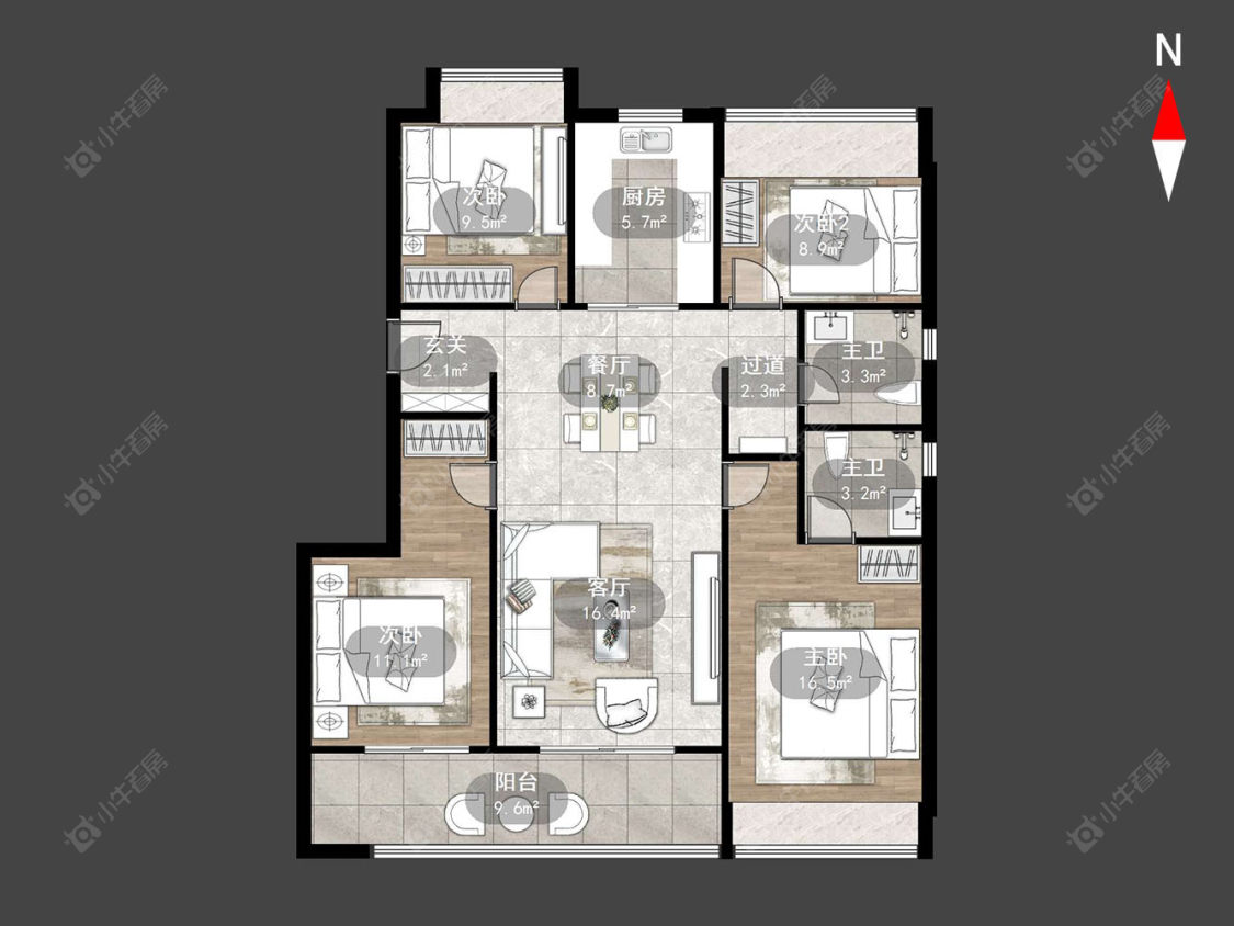 常州路劲铂樾云庭在售二手房源户型图_小牛看房