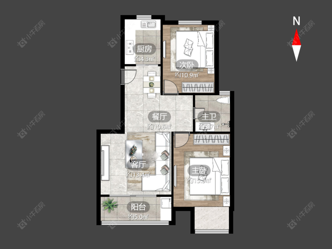 常州新城长岛在售二手房源户型图_小牛看房