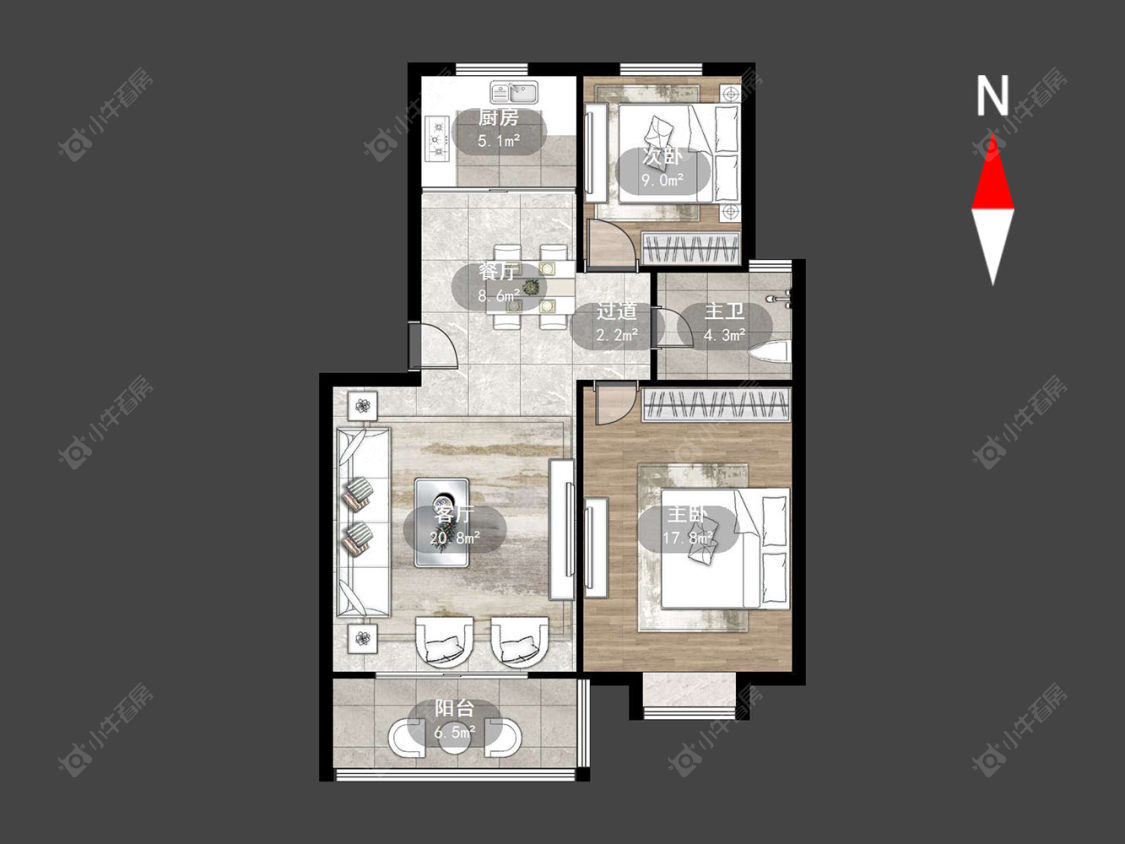 常州通济小区在售二手房源户型图_小牛看房