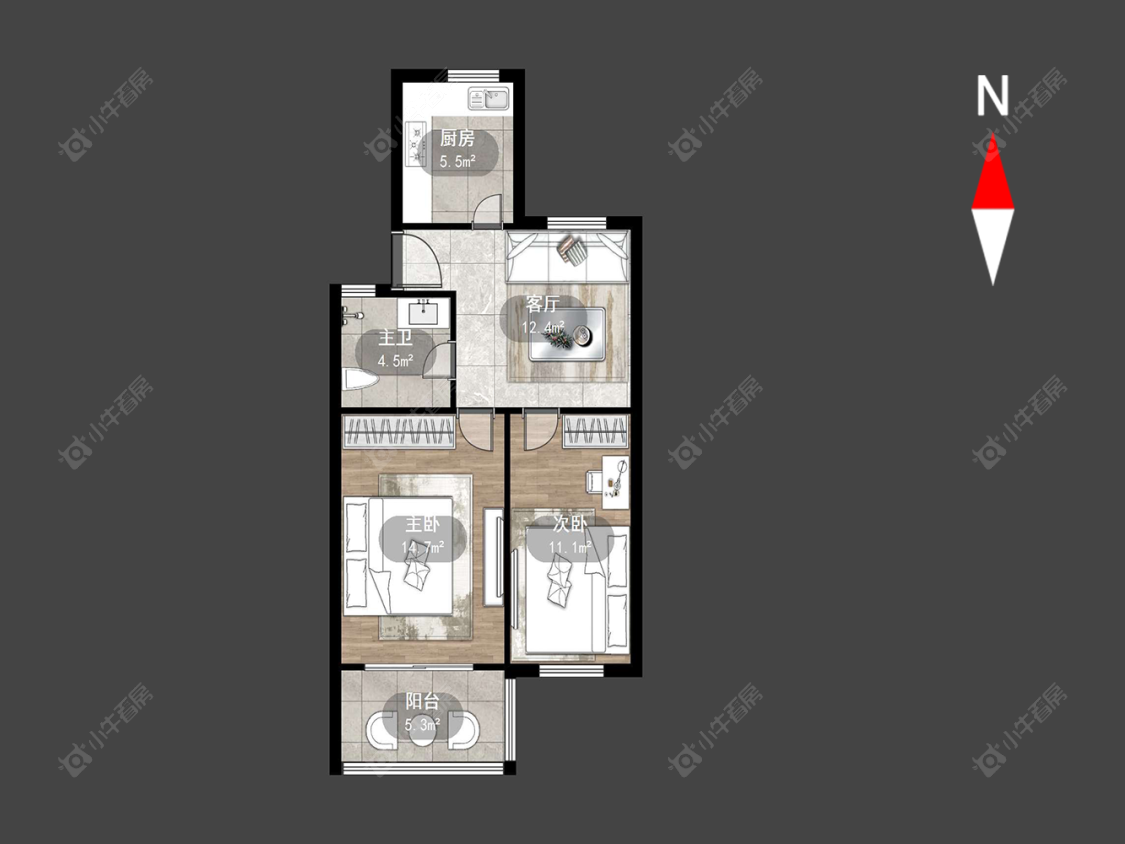 常州汇丰一村在售二手房源户型图_小牛看房