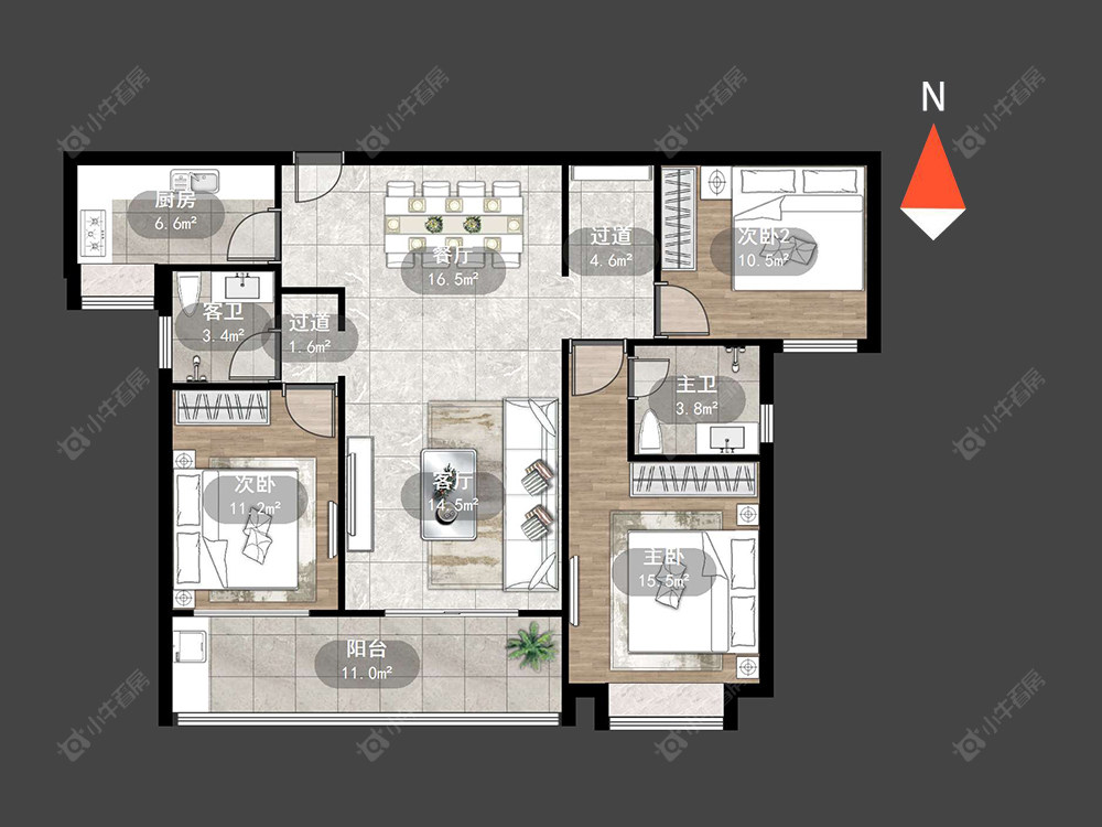 常州星河国际九区在售二手房源户型图_小牛看房
