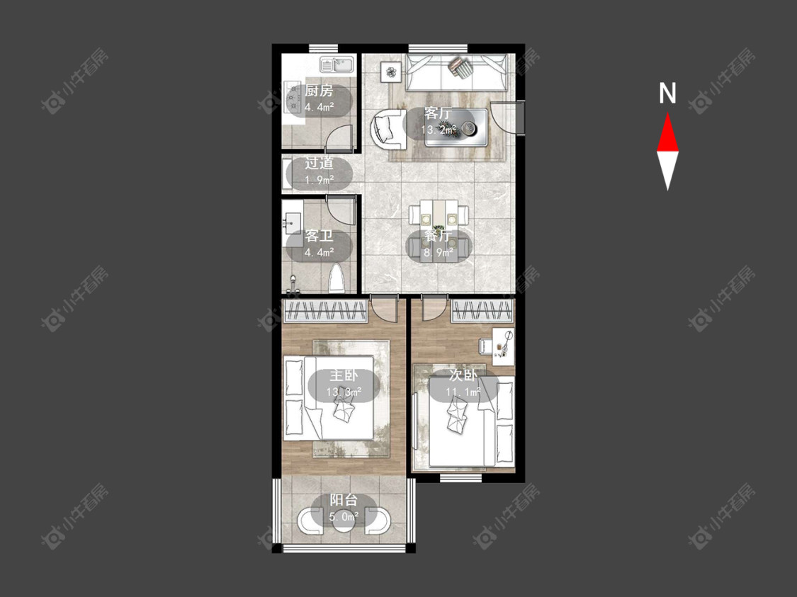 常州翠苑公寓在售二手房源户型图_小牛看房