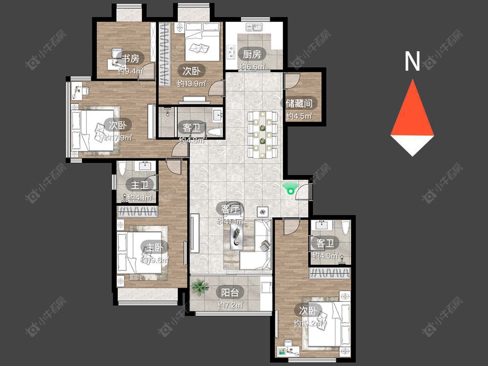 勤德家园房源户型图 常州勤德家园在售二手房源户型图_小牛看房