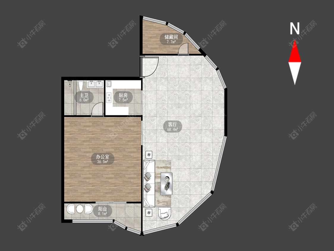 常州府琛商务广场在售二手房源户型图_小牛看房