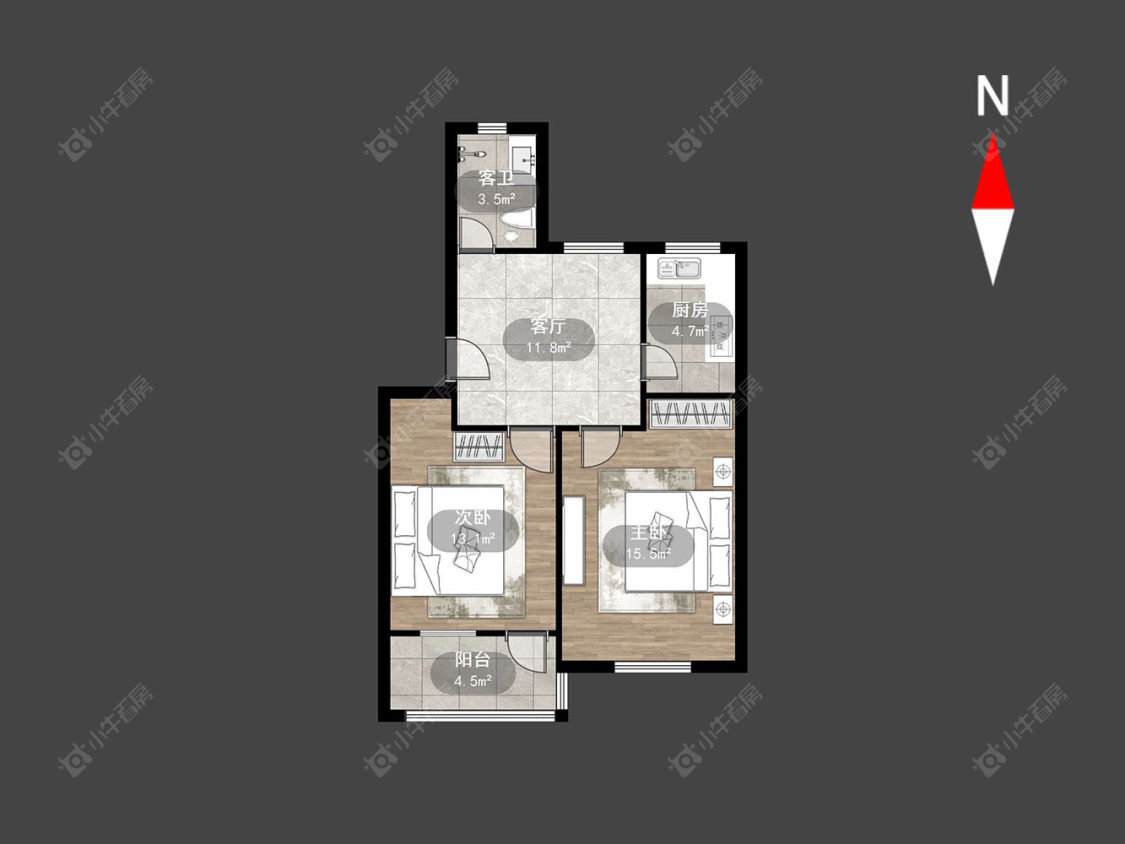 常州翠竹新村南区在售二手房房源户型图_小牛看房