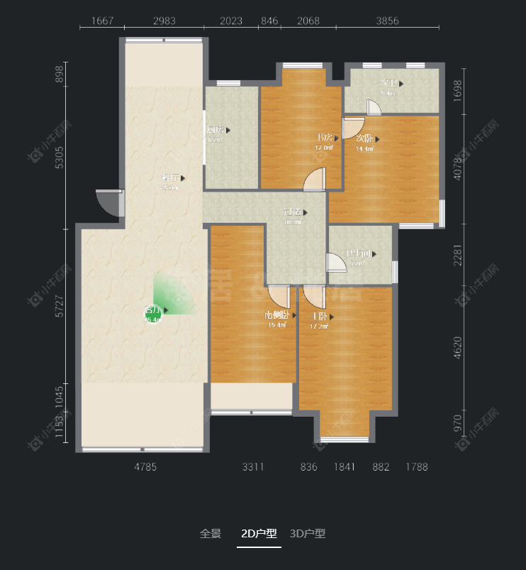 常州大名城西区在售二手房源户型图_小牛看房