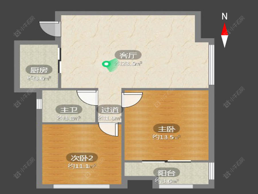 常州桂花园在售二手房源户型图_小牛看房