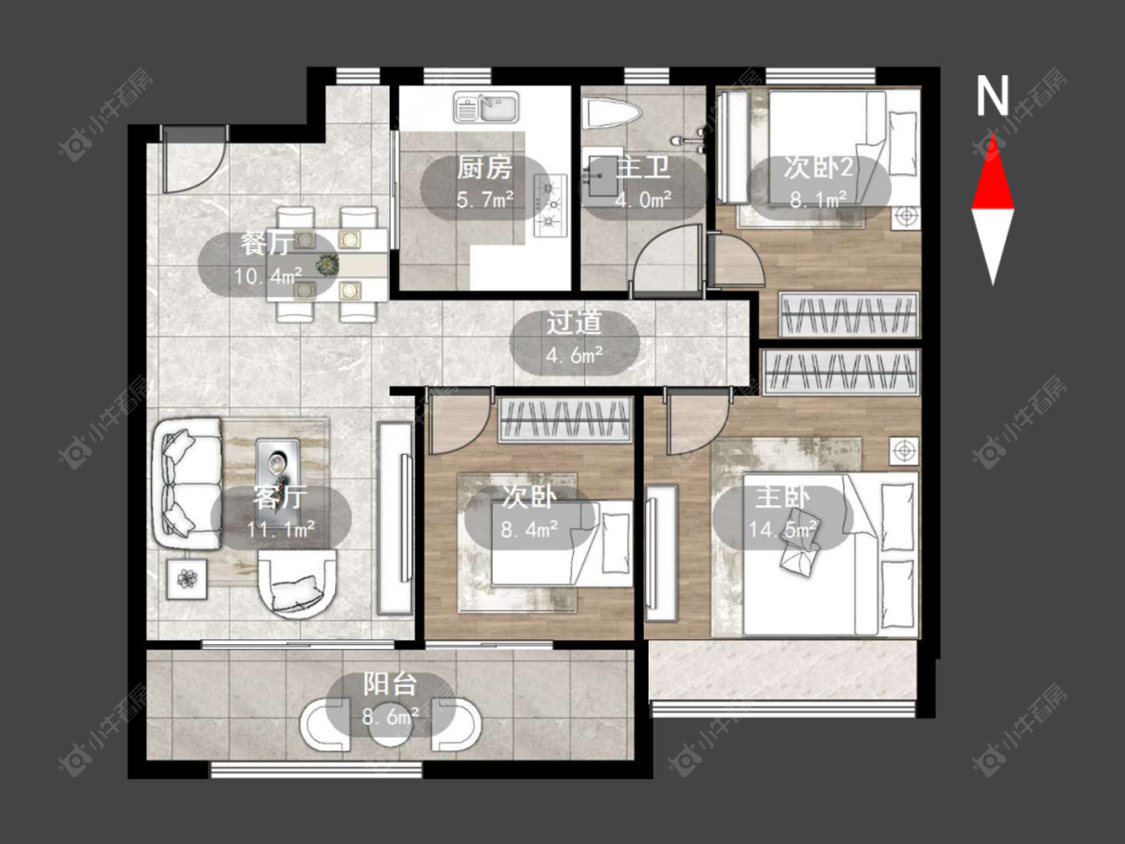 嘉宏空港国际星光城房源户型图 常州嘉宏空港国际星光城在售二手房源户型图_小牛看房